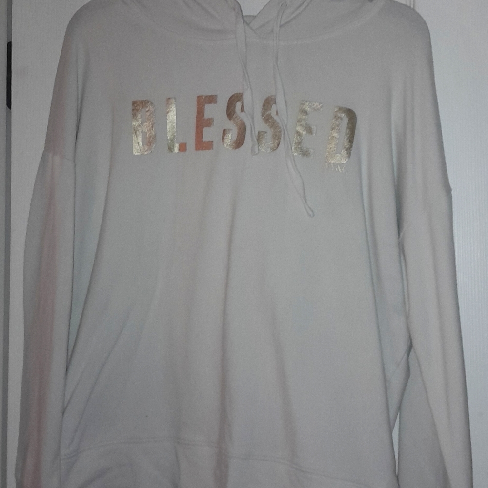 WOMENS SMALL CREAM HOODIE